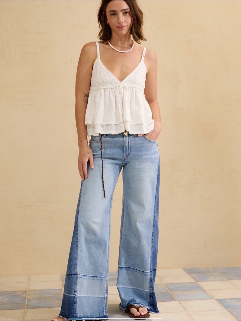 Ae Dreamy Drape Stretch Baggy Ultra-Wide Leg Jean